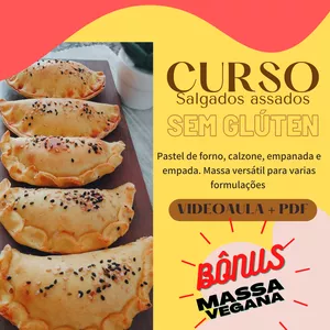 Curso SALGADOS ASSADOS SEM GLUTEN