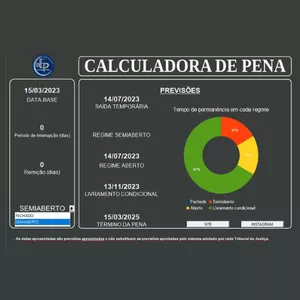 Imagem de capa para o Curso online Calculadora de pena - EXCEL