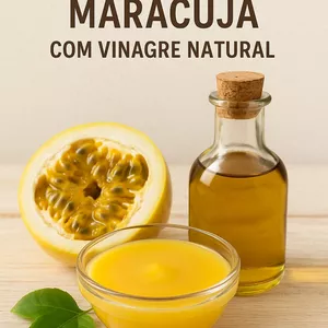 Imagem de capa para o Ebook cera de maracujà com vinagre natural e caseira.