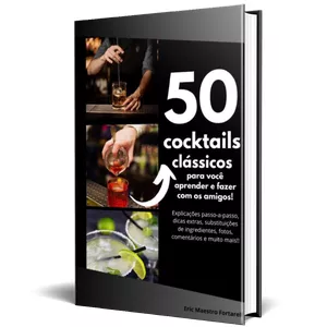 Imagem de capa para o Ebook 50 cocktails clássicos para você aprender e fazer com os amigos