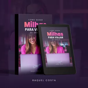 Imagem de capa para o Ebook Como gerar milhas para viajar de graça ou pagando apenas taxa de embarque