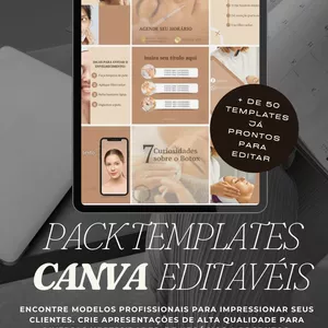 Imagem de capa para o Ebook PACK TEMPLATES CANVA EDITAVÉIS