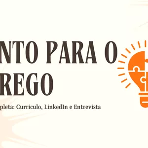 Imagem de capa para o Curso online Pronto para o emprego, preparação completa: currículo, LinkedIn e entrevista