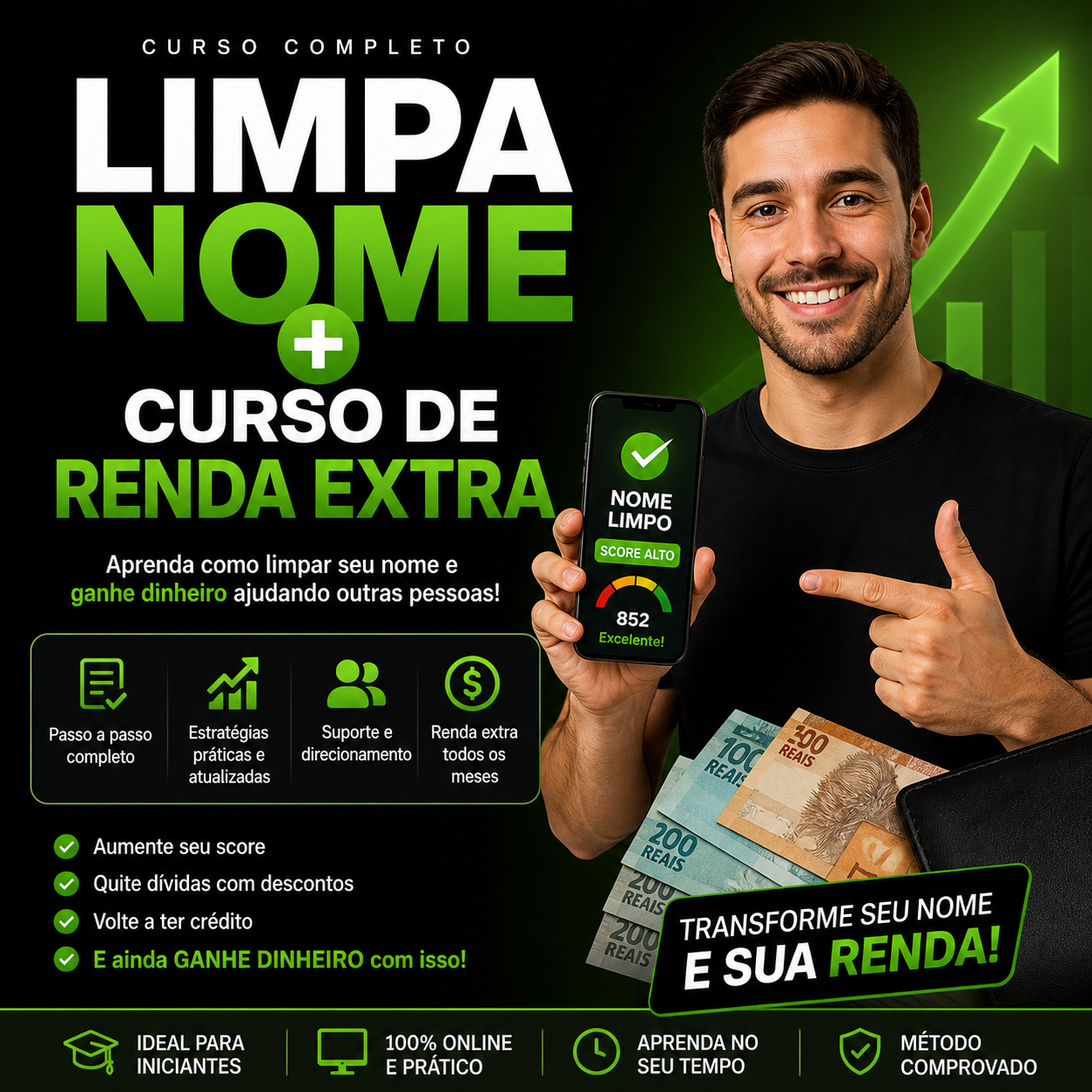 Limpa nome - Curso de RENDA EXTRA >