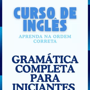 Imagem de capa para o Ebook Curso de INGLÊS - Gramática para iniciantes