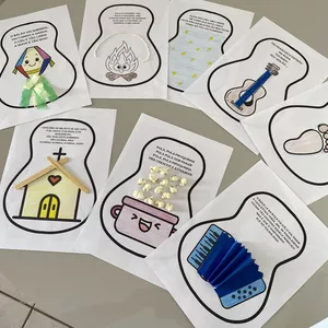 Imagem de capa para o Ebook Cantigas Juninas - Atividades de artes 