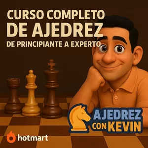 Imagen de portada para Curso online Curso de Ajedrez con Kevin de cero a experto.