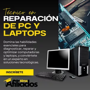 Imagen de portada para Curso online ▶ Técnico en Instalación, Reparación y Mantenimiento de PC y Laptops