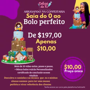 Imagem de capa para o Curso online Arrasando na Confeitaria