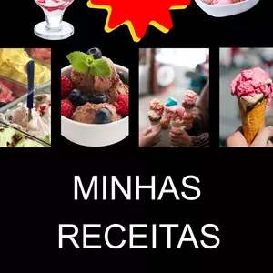 Imagem de capa para o Ebook 55 RECEITAS DE SORVETES GURME 