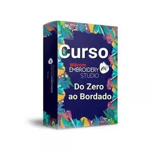 Imagem de capa para o Ebook Curso Completo de Bordado Digital com Wilcom – Do Básico ao Avançado