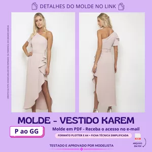 Imagem de capa para o Curso online MOLDE VESTIDO KAREM 