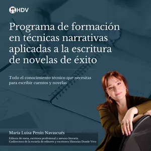 Imagen de portada para Curso online Programa de formación en técnicas narrativas aplicadas a la escritura de novelas de éxito