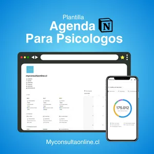 Imagen de portada para Curso online Agenda para Psicologos - Plantilla Plus de Notion (Acceso Inmediato) + Tutoriales paso a paso!