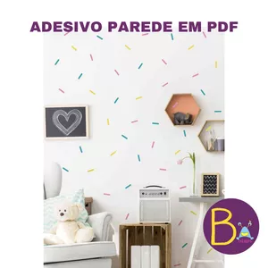 Imagem principal do produto ADESIVO DECOR parede multicor - infantil