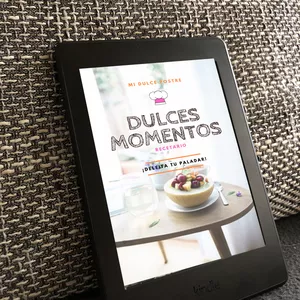 Imagen de portada para Ebook Recetario " Dulces momentos"
