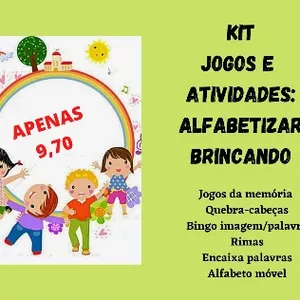 Imagem de capa para o Ebook KIT ALFABETIZAR BRINCANDO 