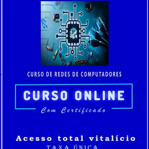 Imagem de capa para o Curso online Curso de Rede de computadores do básico ao avançado