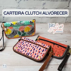 Imagem de capa para o Curso online Carteira Clutch Alvorecer | Costura Criativa (Assinatura)