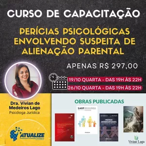 Imagem do curso Curso de Capacitação em Perícias Psicológicas envolvendo suspeita de Alienação Parental
