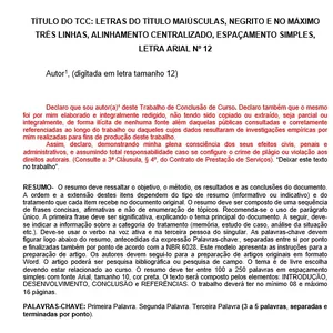 Imagem de capa para o Ebook modelo TCC COMPLETO