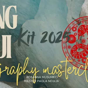 Cover image for Online course Calligrafia Cinese: Energetic Sing per l'anno del serpente di legno 2025 乙巳 🐍🌱