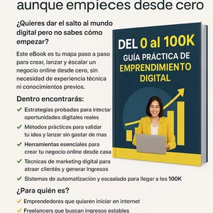 Imagen de portada para Ebook Del 0 al 100k:Guia practica de Emprendimiento Digital