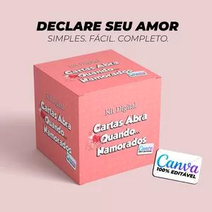 Imagem de capa para o Ebook Kit Cartas Abra Quando Namorados Premium