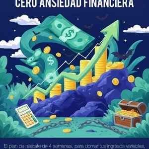 Imagen de portada para Ebook Cero Ansiedad Financiera: El plan de rescate de 4 semanas para domar tus ingresos variables, liquidar deudas y blindar tu paz mental.