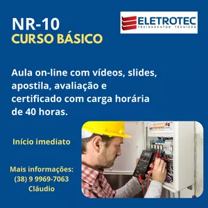 Imagem de capa para o Curso online NR-10 - Curso Básico 