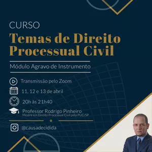 Imagem de capa para o Curso online Curso Agravo de Instrumento