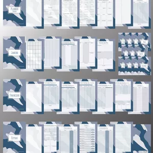 Imagem de capa para o Ebook Planner Camuflado Azul