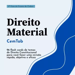 Imagem de capa para o Ebook Constitucional em Tabela - Flash Cards - Revisão de Direito Constitucional - Direito Material para 2ª Fase da OAB