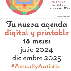 Imagen de portada para Ebook AGENDA DIGITAL PRINTABLE 18 Meses: Julio 2024 - Diciembre 2025