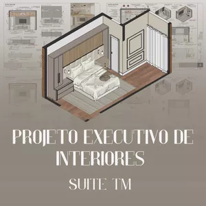 Imagem de capa para o Ebook Projeto executivo de Interiores - Quarto de Casal TM