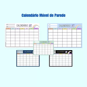 Imagem de capa para o Ebook CALENDÁRIO MÓVEL DE PAREDE