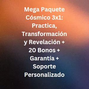 Imagen de portada para Curso online Mega Paquete Cósmico 3x1: Practica, Transformación y Revelación + 20 Bonos + Garantía + Soporte Personalizado
