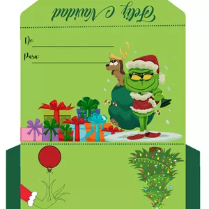 Imagen de portada para Ebook Kit de Carta Navideña Imprimible con 14 modelos distintos cada uno con diseño de: sobre, carta de deseos, estampillas, Mini librito para colorear, mini juego didáctico. 