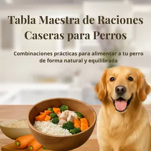 Imagen de portada para Ebook Tabla Maestra de Raciones Caseras para Perros