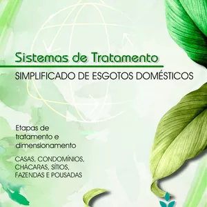 Imagem do curso Curso Sistemas de Tratamento Simplificado de Esgotos Domésticos (e-book + vídeos)