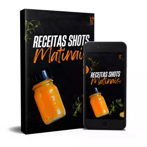 Imagem de capa para o Ebook Receitas de Shots Matinais