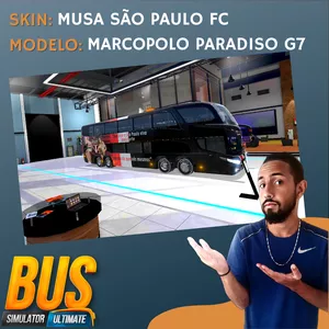 Imagem de capa para o Curso online Skin Musa São Paulo FC - Marcopolo Paradiso G7