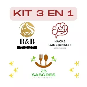 Imagen de portada para Ebook Kit 3 en 1 - BB, 25 Sabores, Hack Emocionales