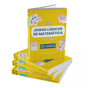 Imagem de capa para o Ebook Kit de Jogos Lúdicos 1° e 2° ano - Matemática [20 JOGOS]