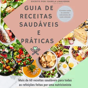Imagem de capa para o Ebook Guia de receitas práticas e saudáveis 