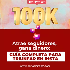 Imagen de portada para Ebook Atrae seguidores, gana dinero: guía completa para triunfar en Instagram