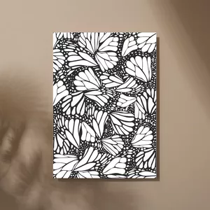 Imagen de portada para Curso online Mariposa Monarca Estampado Blanco y Negro