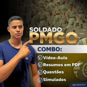 Imagem de Soldado PMGO- Método Minimalista (Estude o que cai) criado por Concursando Cursos na hotmart