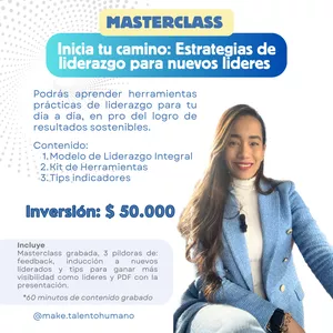 Imagen de portada para Curso online Masterclass Nuevos Líderes