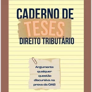 Imagem de capa para o Ebook Caderno de Teses